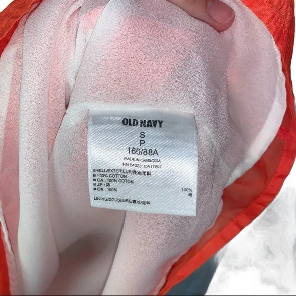 Old Navy Dress Striped Halter Tan White Orange - Picture 9 of 11